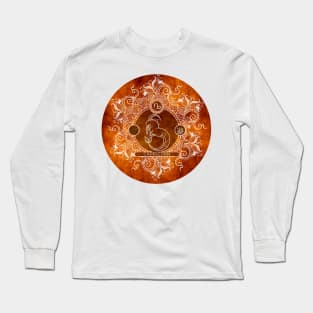 Zodiac - Tangerine - Capricorn Long Sleeve T-Shirt